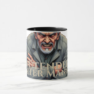 Caneca Wütender Alter Mann - Ilustração de Cartoon