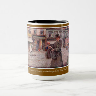 Caneca "WW1 Carrier de correio feminino"
