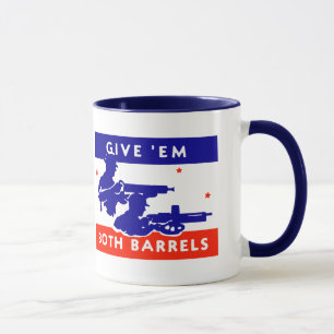 Caneca WWII dá-lhes os dois barris