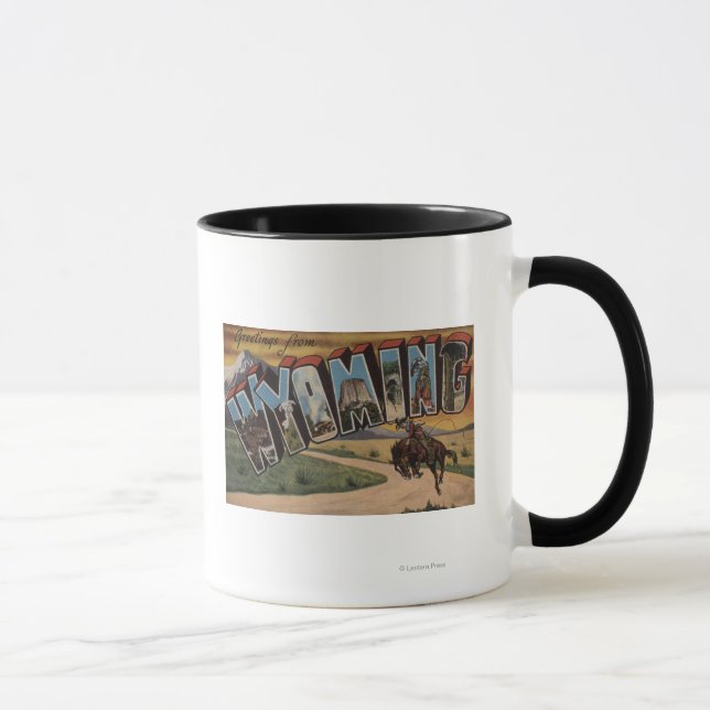 Caneca Wyoming (Cowboy)Letra Grande CenasWyoming (Direita)