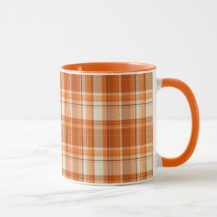 Caneca Xadrez alaranjada