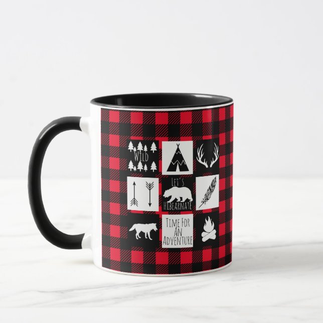 Caneca Xadrez de controlo de Buffalo, Animais Russos do C (Esquerda)