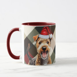 Caneca Xadrez de Férias Lakeland Terrier, de Dog Lover