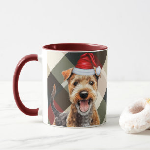 Caneca Xadrez de Férias Lakeland Terrier, de Dog Lover