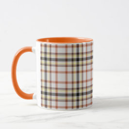 Caneca Xadrez de Tartan Amarelo-Cor-de-Cor-de-Cor-de-Cor-