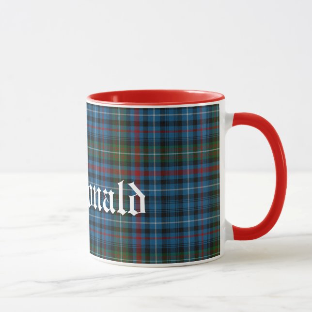 Caneca Xadrez de Tartan escocesa feita sob encomenda do (Direita)