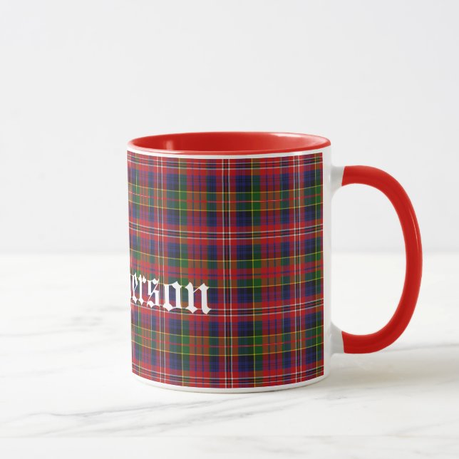 Caneca Xadrez de Tartan tradicional feita sob encomenda (Direita)