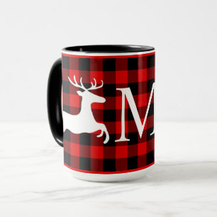 Caneca Xadrez de Verificação de Lumberjack de Búfalo Pret
