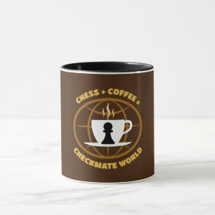 Caneca Xadrez e Café Mug