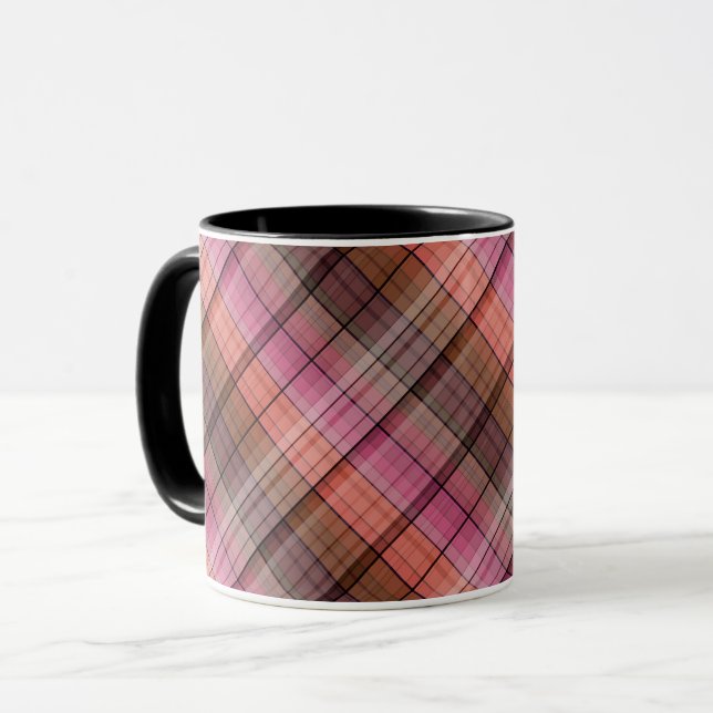 Caneca Xadrez escocês (Frente Esquerda)