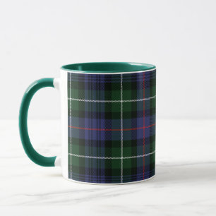 Caneca Xadrez Escocês Roxo Verde Rústico Tartan