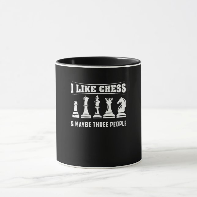 Caneca Xadrez - Eu Gosto de Xadrez (Centro)