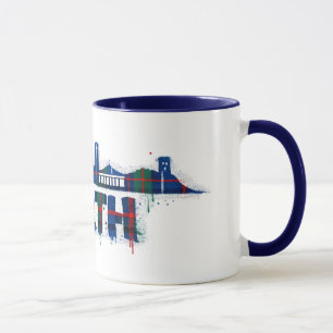 Caneca Xadrez Perth Escócia Escocesa 
