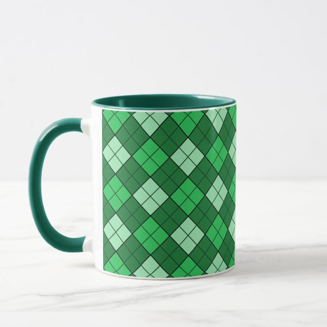 Caneca Xadrez verde (Esquerda)