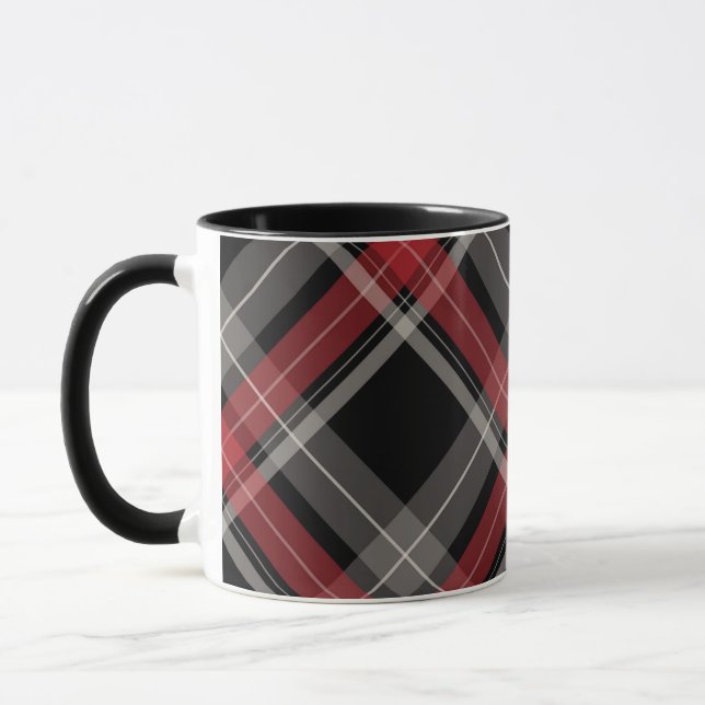 Caneca XADREZ vermelho preto (Esquerda)