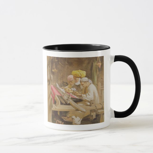 Caneca Xailes da caxemira: Tecelagem, 1863 (chromolitho) (Direita)