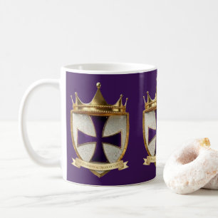 caneca / xícara com desenho da crista do sacerdote