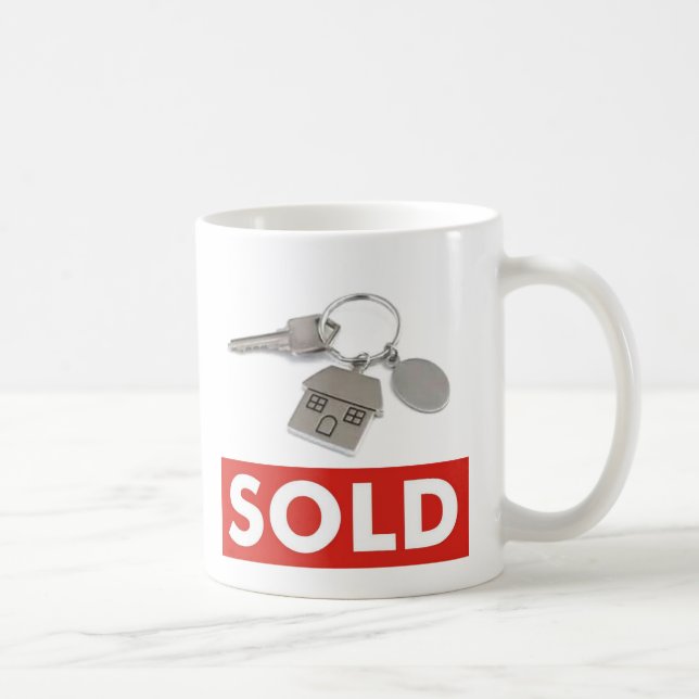 Caneca Xícara De Café Chá Realtors Vermelho Branco (Direita)