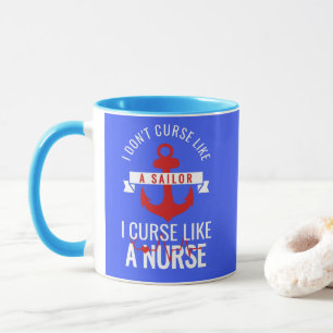 Caneca Xingar Como Uma Enfermeira