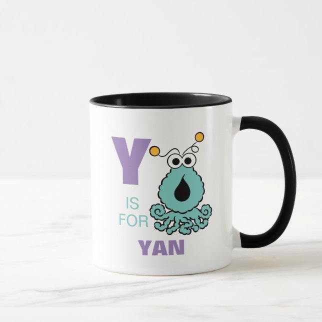 Caneca Y é para Yip-Yips | Adicione seu nome (Direita)