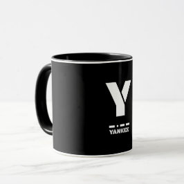 Caneca Y(Yankee) Código alfabético fonético e morse da OT