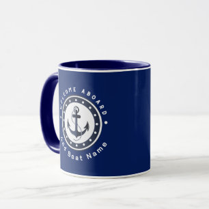 Caneca Yacht club Marinho Náutico