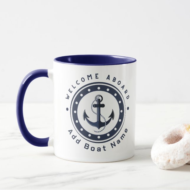 Caneca Yacht club Marinho Náutico (Com Donut)
