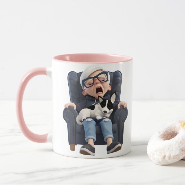 Caneca Yawn for coffee! Coffee Mug (Com Donut)