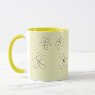 Caneca yellow flower mug