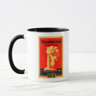 Caneca Yellowstone, Antiga Poster de Publicidade Fiel
