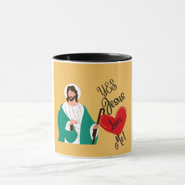 Caneca "Yes, Jesus Loves Me" Yellow