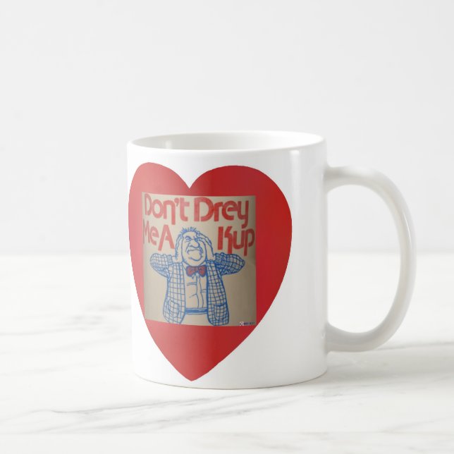 Caneca Yiddish do provérbio - não faz Drey mim um (Direita)