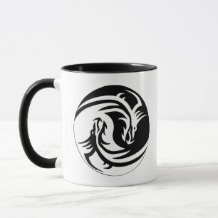 Caneca Yin e Yang Dragon Head