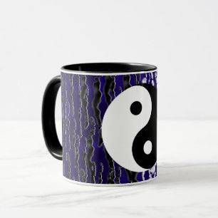 Caneca Yin Yang Blue Tranquile Zen Energy