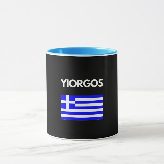Caneca Yiorgos, nome grego, Design (Centro)