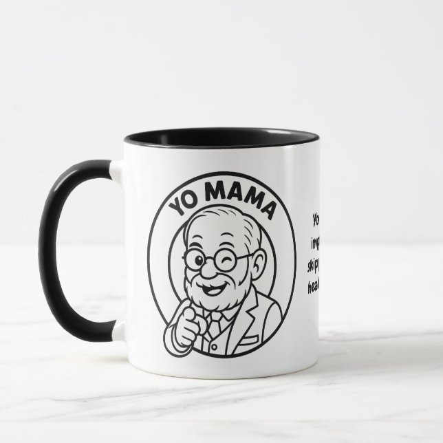 Caneca Yo Mama Therapy Joke Mug – Impatient healing  (Esquerda)