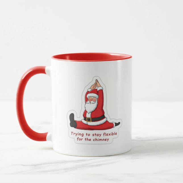 Caneca Yoga Claus (Esquerda)