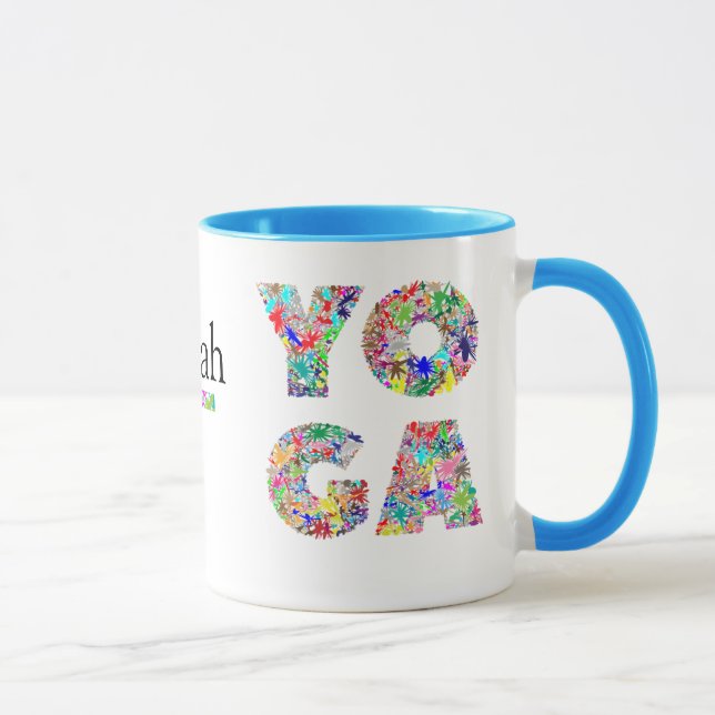 Caneca Yoga Gift Mug bonito com Nome Personalizado Taça d (Direita)