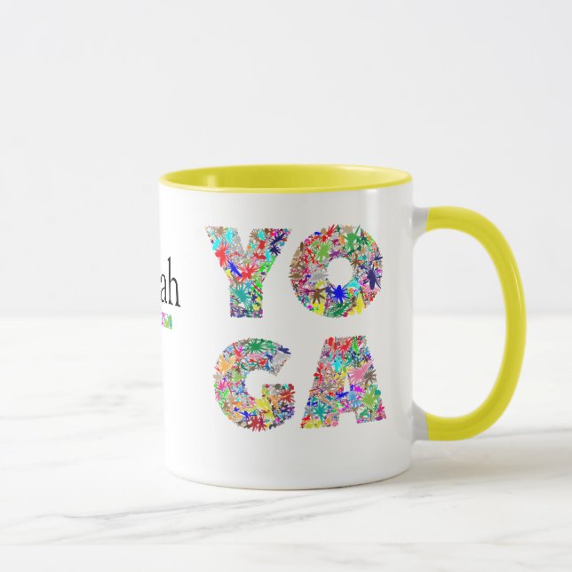 Caneca Yoga Gift Mug bonito com Nome Personalizado Taça d (Direita)