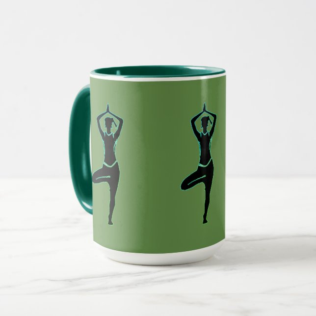 Caneca Yoga Green (Frente Esquerda)