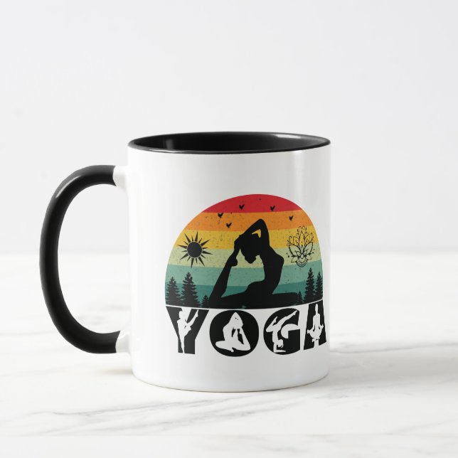 Caneca Yoga - Paz, Amor e Luz (Esquerda)