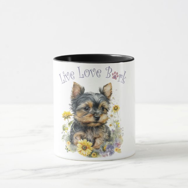 Caneca Yorkie Dog Mãe Floral (Centro)