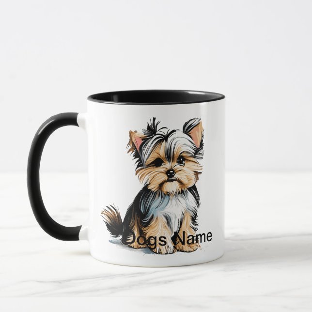 Caneca Yorkshire Terrier Pet Dog (Esquerda)