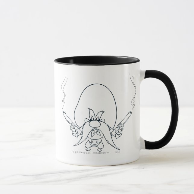 Caneca Yosemite Sam Fumando Armas (Direita)
