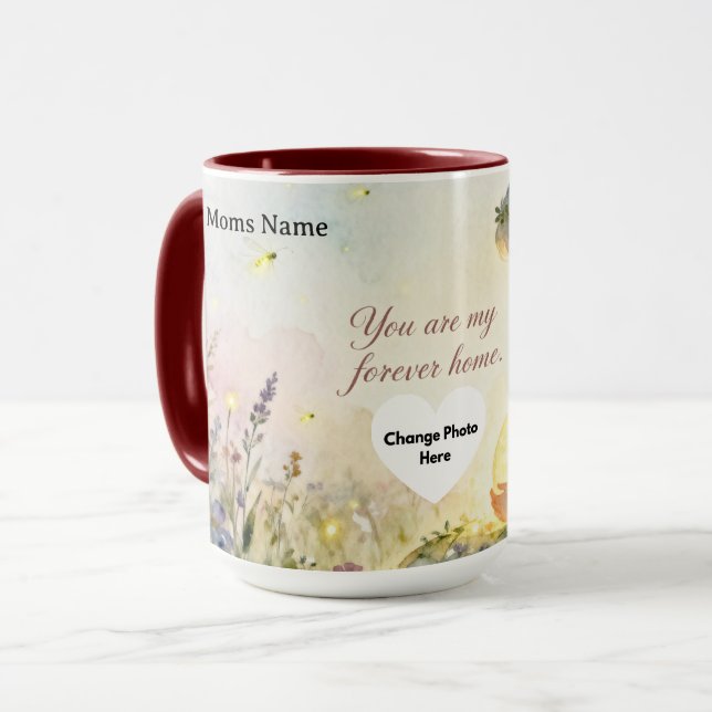 Caneca You Are My Forever Home | Romantic Ceramic Mug (Frente Esquerda)