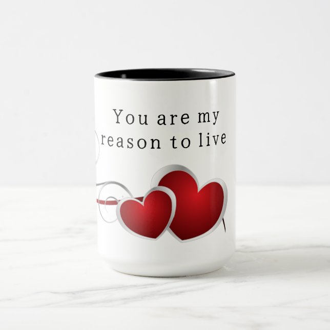 Caneca You are my reason to live (Centro)