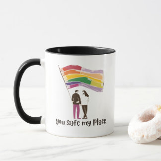 Caneca You Are My Safe Place – LGBTQ Pride Love Sticker