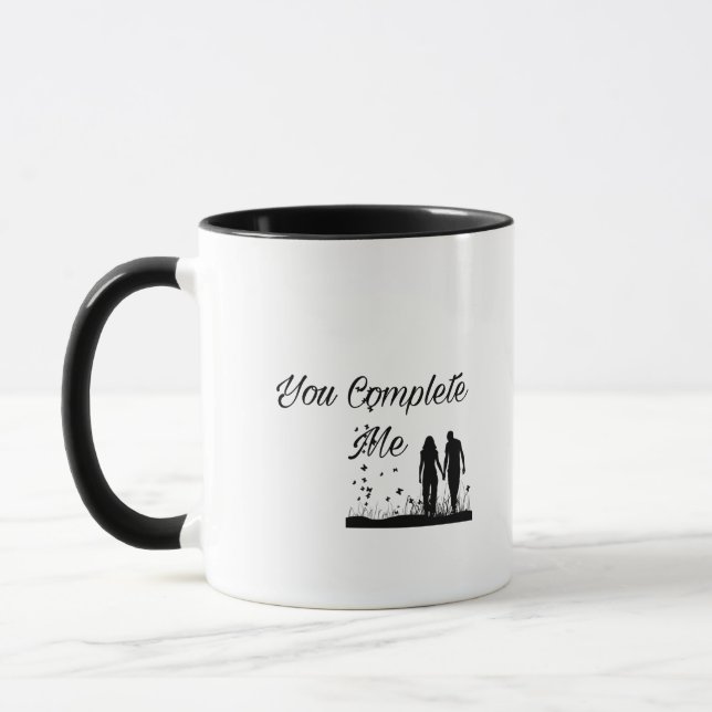 Caneca You Complete Me - Romantic Love Mug (Esquerda)