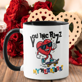Caneca You Inc Rizz my Heartbeat - Cute skateboard heart