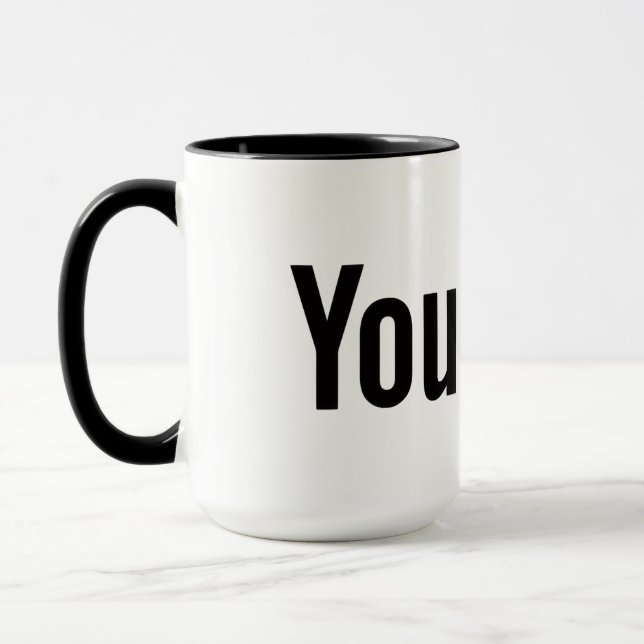 Caneca YouTube Logo Style Personalized Coffee Mug (Esquerda)